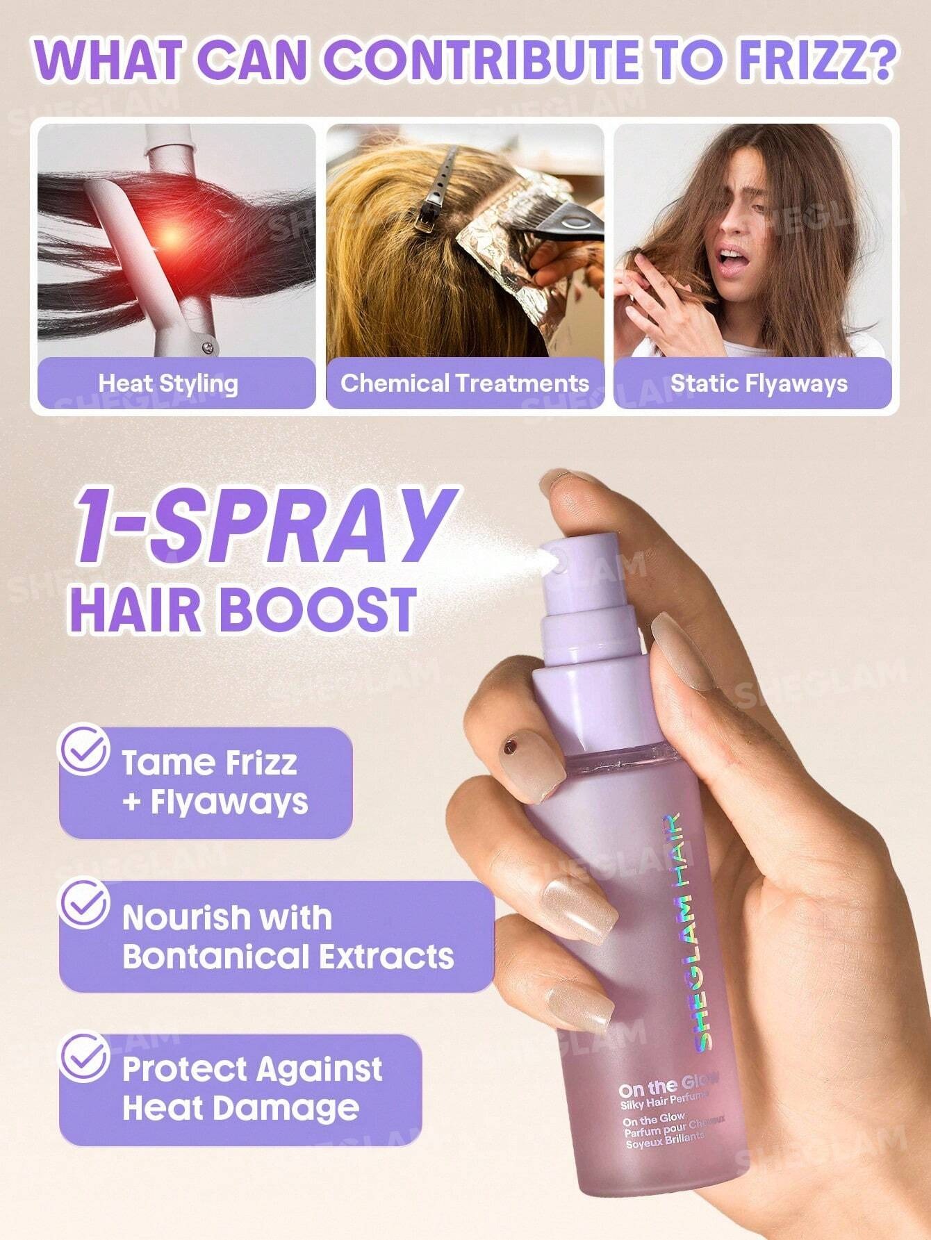 عطر مو شیگلم نرم کننده و ضدوز مدل on the glow حجم 50 میل ... 2 عطر مو شیگلم نرم کننده و ضدوز مدل on the glow حجم 50 میل ... - Image 2