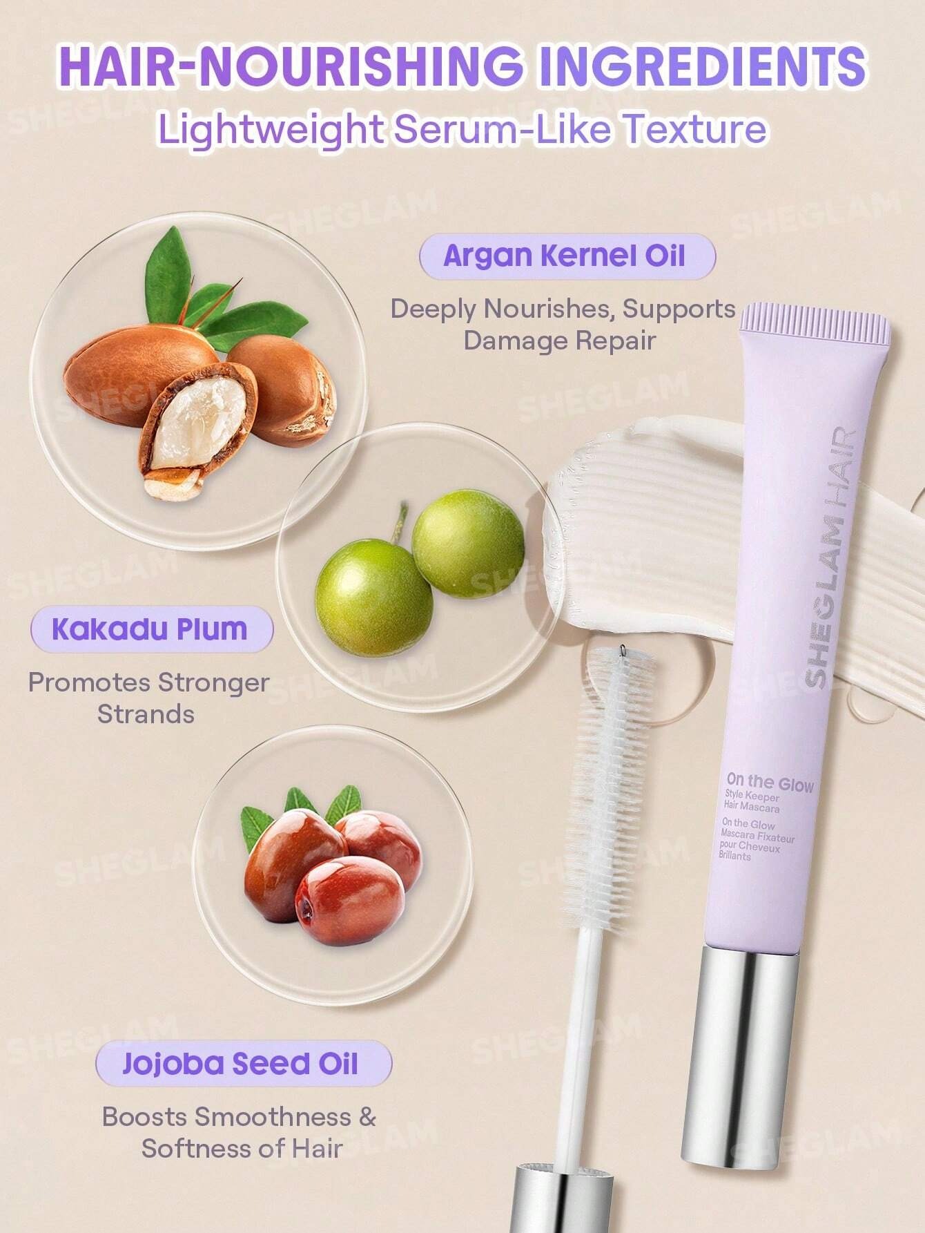 ریمل مو شیگلم حالت دهنده موهای خرد و ضد وز مدل on the glo... 6 ریمل مو شیگلم حالت دهنده موهای خرد و ضد وز مدل on the glo... - Image 6