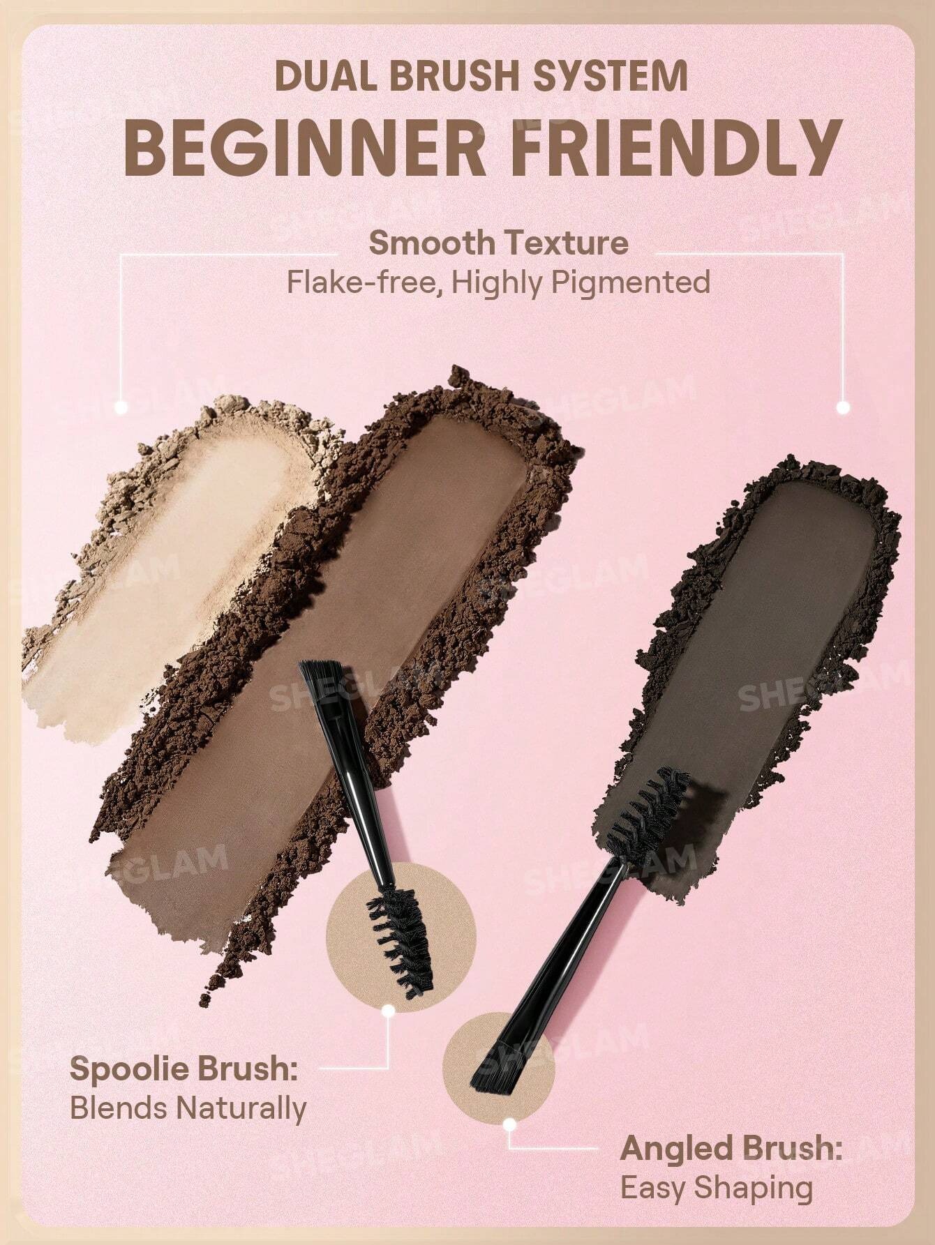 پالت ابرو سه رنگ شیگلم مدل Puff Brow رنگ Brown - خرید و ب... 3 پالت ابرو سه رنگ شیگلم مدل Puff Brow رنگ Brown - خرید و ب... - Image 3